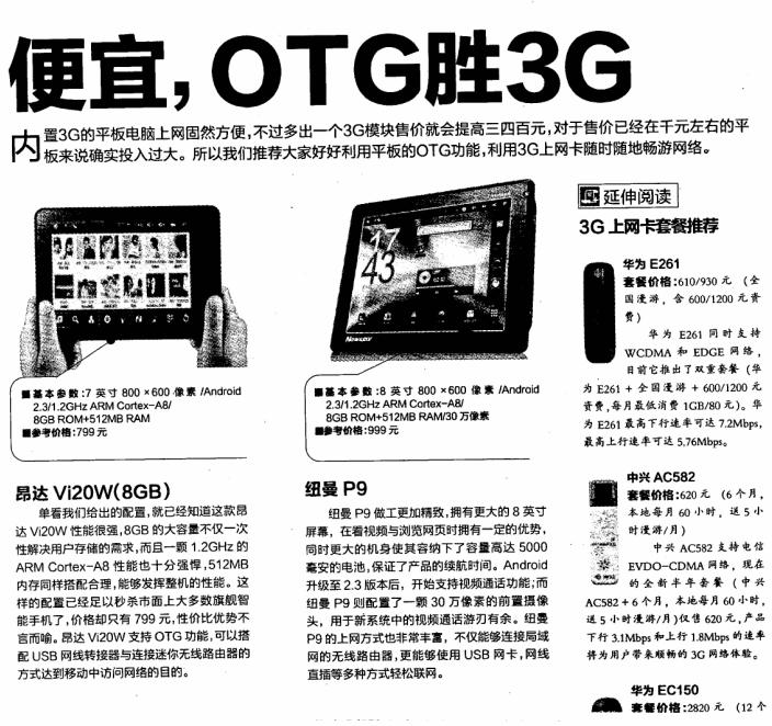 電腦報熱購?fù)扑]：《便宜，OTG勝3G》